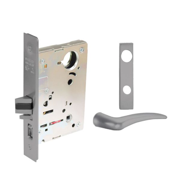 Sargent - 8204 - Storeroom Mortise Lock - Heavy Duty Standard Cylinder - LFIC - Key Code- Escutcheon Trim Function - Grade 1 - US26D (Satin Chromium Plated Over Nickel) Discount