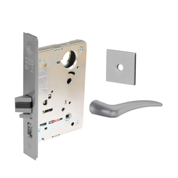 Sargent - 8237 - Classroom Mortise Lock - Heavy Duty Less Cylinder - LFIC - Keyed Different - Rose Trim Function - Grade 1 - US26 (Bright Chromium Plated Over Nickel) Online Sale