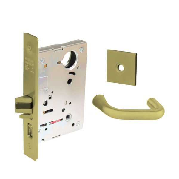Sargent - 8204 - Storeroom Mortise Lock - Heavy Duty Less Cylinder - LFIC - Keyed Different - Rose Trim Function - Grade 1 - US4 (Satin Brass, Clear Coated) For Sale - Image 5
