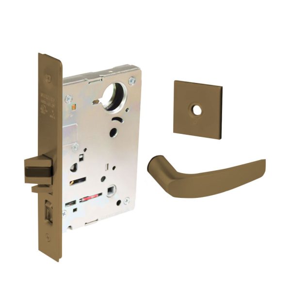 Sargent - 8237 - Classroom Mortise Lock - Heavy Duty Standard Cylinder - LFIC - Key Code - Rose Trim Function - Grade 1 - US10 (Satin Bronze, Clear Coated) Discount - Image 3