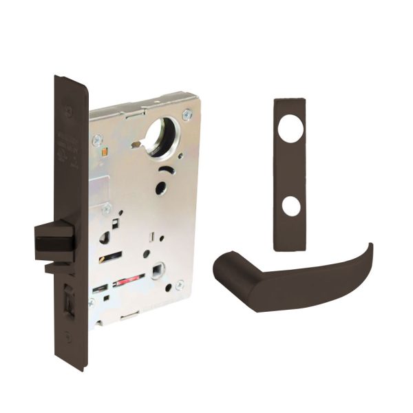 Sargent - 8204 - Storeroom Mortise Lock - Heavy Duty Less Cylinder - LFIC - Keyed Different - Escutcheon Trim Function - Grade 1 - US10BE (Dark Oxidized Satin Bronze) Supply - Image 4