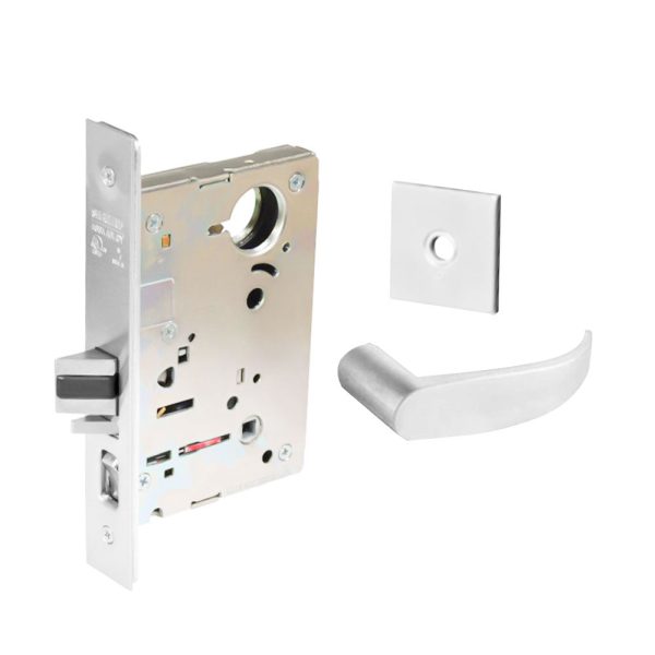 Sargent - 8237 - Classroom Mortise Lock - Heavy Duty Less Cylinder - LFIC - Key Code - Rose Trim Function - Grade 1 - WSP (White Suede Powder Coat) For Cheap - Image 4
