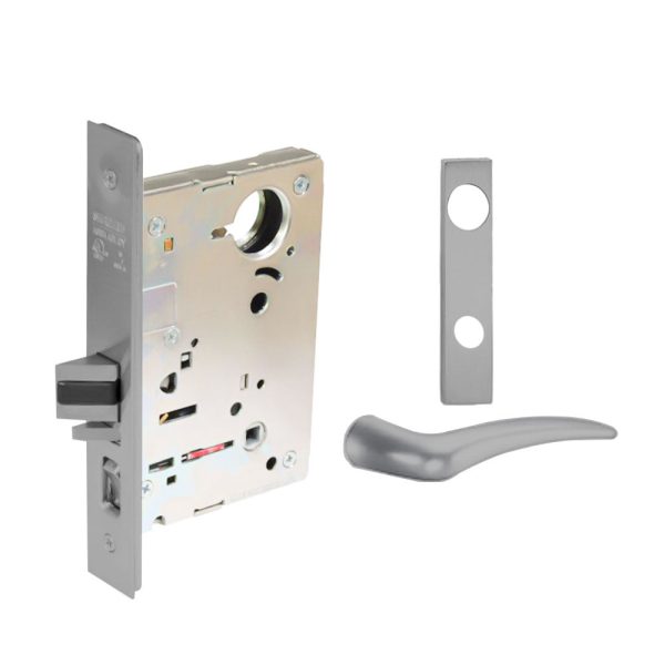 Sargent - 8237 - Classroom Mortise Lock - Heavy Duty Standard Cylinder - SFIC - Escutcheon Trim Function - Grade 1 - US26 (Bright Chromium Plated Over Nickel) Fashion