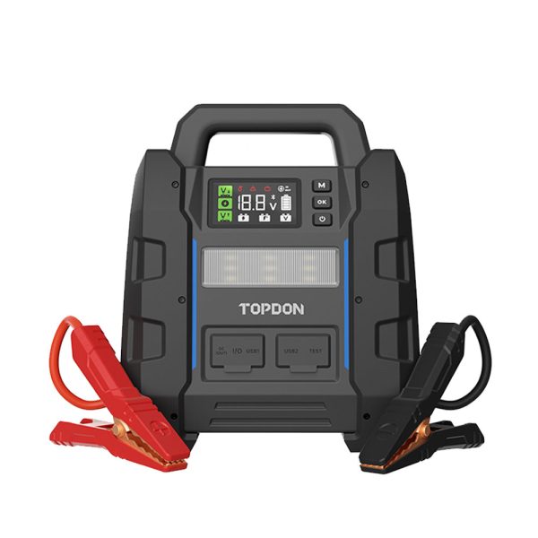 TOPDON V4500 Plus 2-in-1 4500 Peak Amp Jump Starter and Battery System Tester Online now