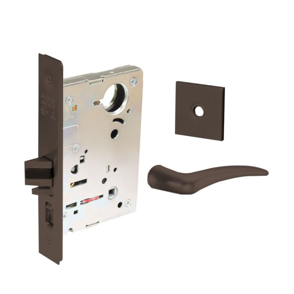 Sargent - 8237 - Classroom Mortise Lock - Heavy Duty Standard Cylinder - LFIC - Key Code - Rose Trim Function - Grade 1 - US10BE (Dark Oxidized Satin Bronze) Discount
