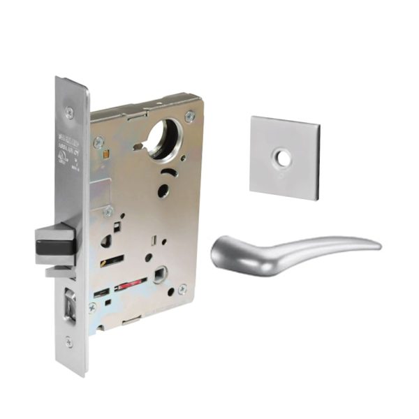 Sargent - 8237 - Classroom Mortise Lock - Heavy Duty Less Cylinder - LFIC - Key Code - Rose Trim Function - Grade 1 - WSP (White Suede Powder Coat) For Cheap