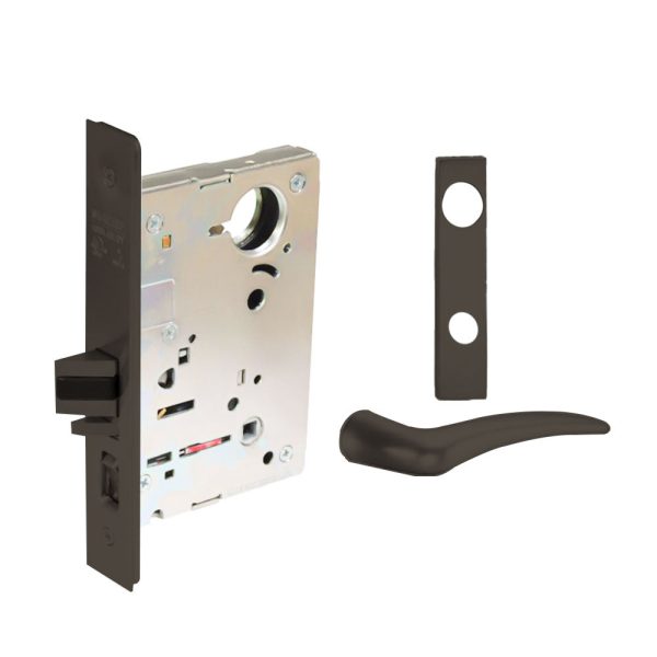 Sargent - 8237 - Classroom Mortise Lock - Heavy Duty Less Cylinder - LFIC - Key Code - Escutcheon Trim Function - Grade 1 - US10B (Dark Oxidized Satin Bronze, Oil Rubbed) For Discount