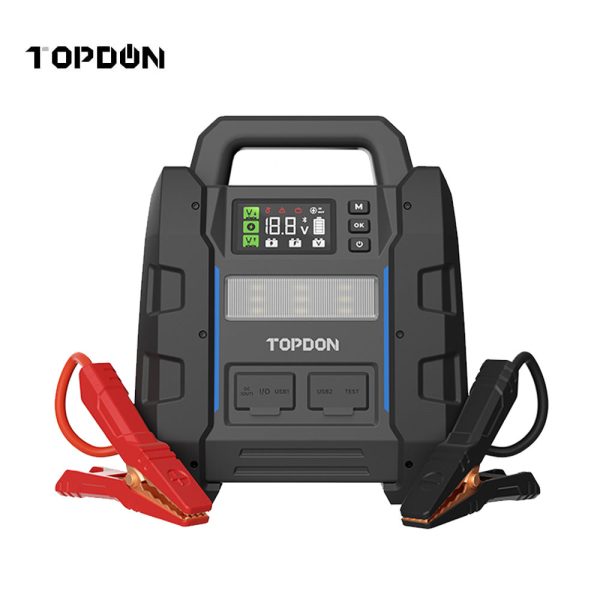 TOPDON V4500 Plus 2-in-1 4500 Peak Amp Jump Starter and Battery System Tester Online now - Image 2