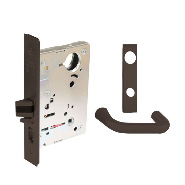 Sargent - 8204 - Storeroom Mortise Lock - Heavy Duty Less Cylinder - LFIC - Keyed Alike - Escutcheon Trim Function - Grade 1 - US10BE (Dark Oxidized Satin Bronze) Online Hot Sale - Image 5