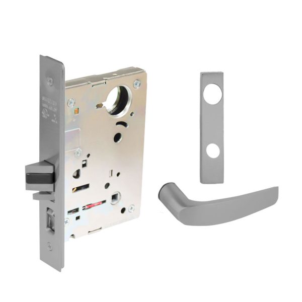 Sargent - 8237 - Classroom Mortise Lock - Heavy Duty Standard Cylinder - SFIC - Escutcheon Trim Function - Grade 1 - US26 (Bright Chromium Plated Over Nickel) Fashion - Image 3