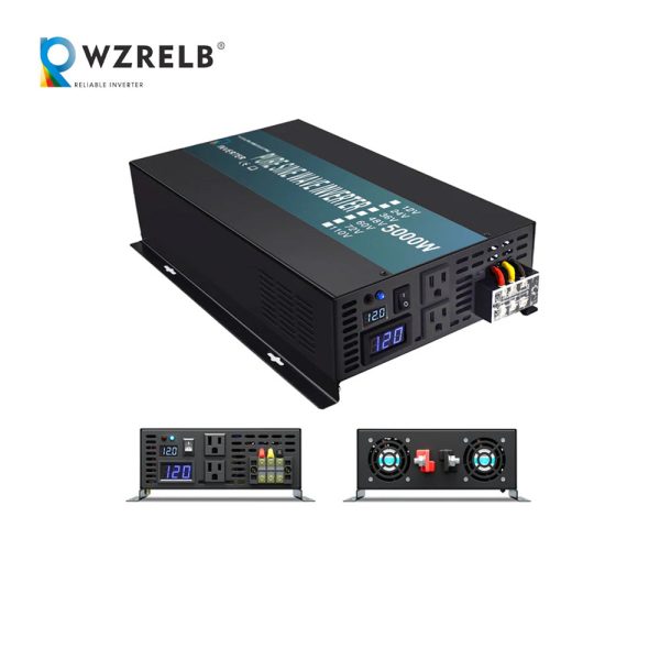 RBP - 5000W Power Inverter 12VDC, 24VDC and 48VDC to 120VAC Pure Sine Wave High Frequency Off Grid Solar Inverter Online Hot Sale - Image 3