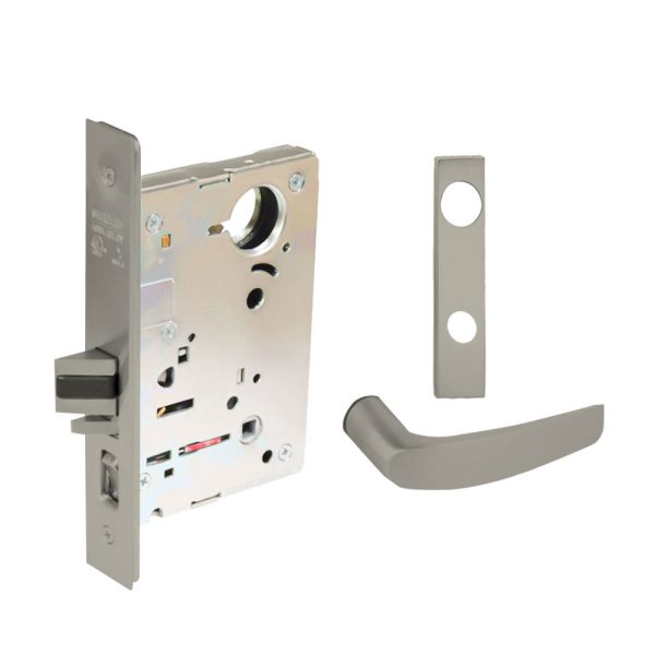 Sargent - 8204 - Storeroom Mortise Lock - Heavy Duty Standard Cylinder - LFIC - Keyed Alike - Escutcheon Trim Function - Grade 1 - US15 (Satin Nickel Plated, Clear Coated) on Sale - Image 3
