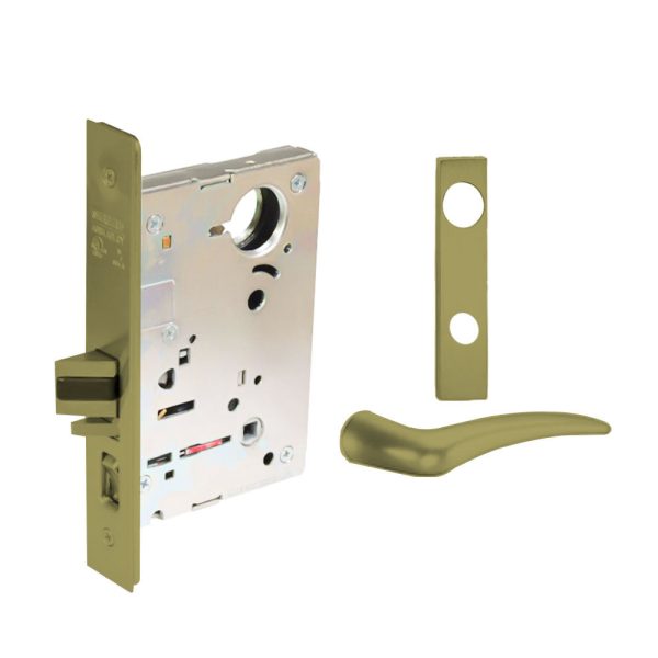 Sargent - 8204 - Storeroom Mortise Lock - Heavy Duty Standard Cylinder - LFIC - Key Code- Escutcheon Trim Function - Grade 1 - US4 (Satin Brass, Clear Coated) Cheap