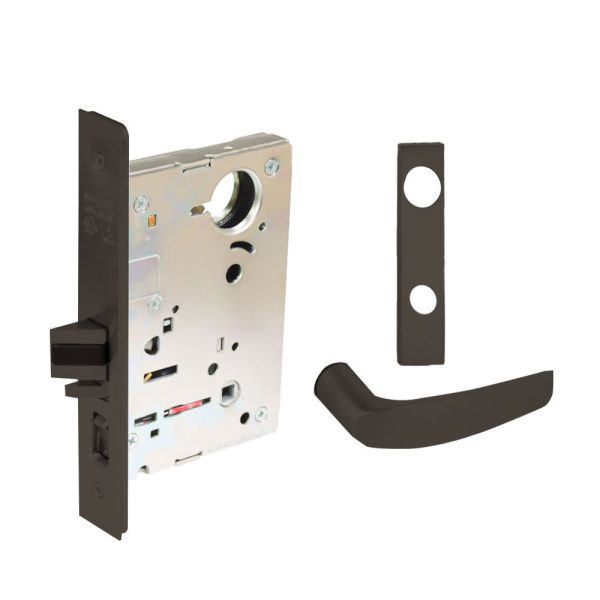 Sargent - 8204 - Storeroom Mortise Lock - Heavy Duty Standard Cylinder - SFIC - Keyed Different - Escutcheon Trim Function - Grade 1- US10B (Dark Oxidized Satin Bronze, Oil Rubbed) For Discount - Image 3