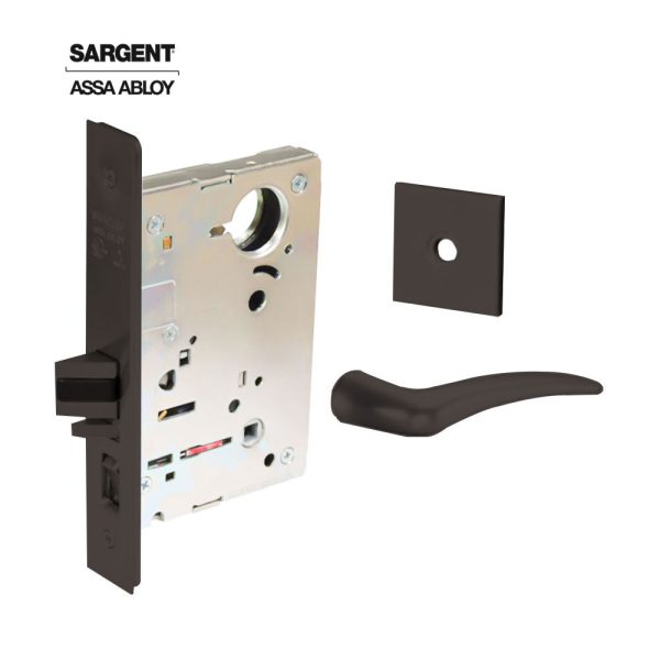 Sargent - 8237 - Classroom Mortise Lock - Heavy Duty Less Cylinder - LFIC - Rose Trim Function - Grade 1 - US10BL (Dark Oxidized Satin Bronze Clear Coated) Online now - Image 2