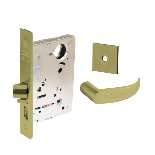 Sargent - 8204 - Storeroom Mortise Lock - Heavy Duty Standard Cylinder - LFIC - Key Code- Rose Trim Function - Grade 1 - US4 (Satin Brass, Clear Coated) For Sale - Image 4
