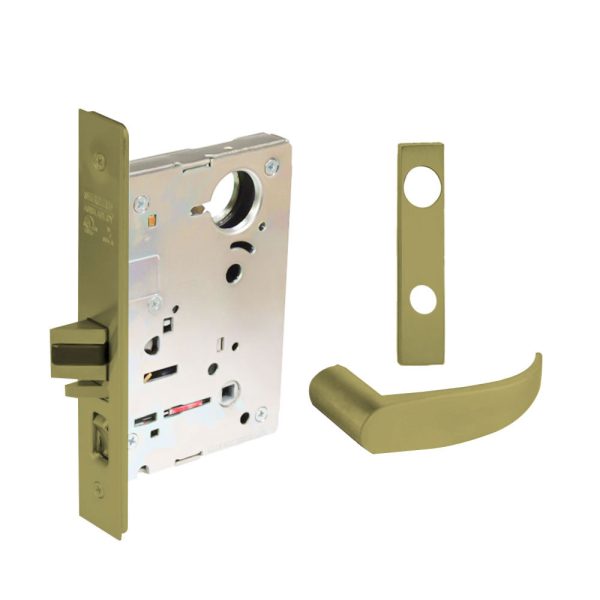 Sargent - 8204 - Storeroom Mortise Lock - Heavy Duty Less Cylinder - SFIC - Keyed Alike - Escutcheon Trim Function - Grade 1 - US4 (Satin Brass, Clear Coated) For Discount - Image 4