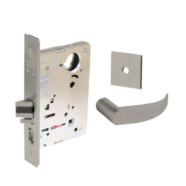 Sargent - 8237 - Classroom Mortise Lock - Heavy Duty Less Cylinder - LFIC - Rose Trim Function - Grade 1 - US14 (Bright Nickel Plated, Clear Coated) on Sale - Image 4
