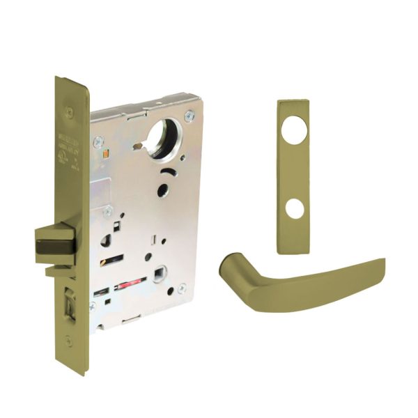 Sargent - 8204 - Storeroom Mortise Lock - Heavy Duty Less Cylinder - SFIC - Keyed Alike - Escutcheon Trim Function - Grade 1 - US4 (Satin Brass, Clear Coated) For Discount - Image 3