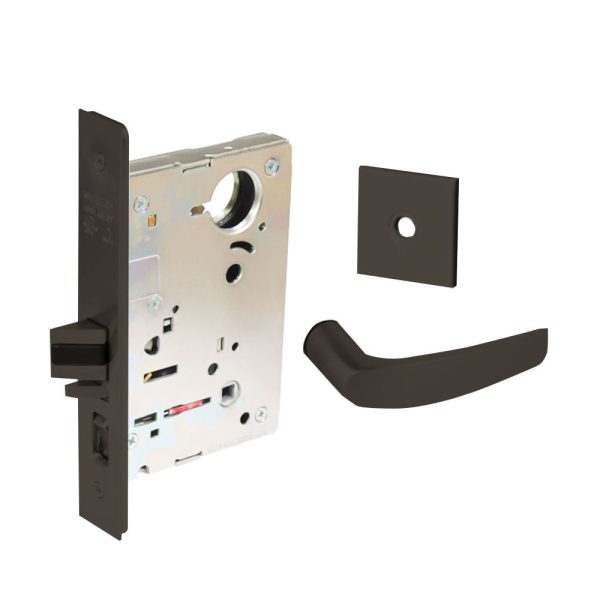 Sargent - 8237 - Classroom Mortise Lock - Heavy Duty Standard Cylinder - SFIC - Keyed Alike - Rose Trim Function - Grade 1 - US10B (Dark Oxidized Satin Bronze, Oil Rubbed) For Sale - Image 3
