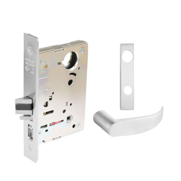 Sargent - 8204 - Storeroom Mortise Lock - Heavy Duty Less Cylinder - SFIC - Key Code- Escutcheon Trim Function - Grade 1 - WSP (White Suede Powder Coat) For Sale - Image 4