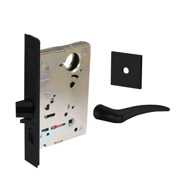 Sargent - 8204 - Storeroom Mortise Lock - Heavy Duty Standard Cylinder - LFIC - Key Code- Rose Trim Function - Grade 1 - BSP (Black Suede Powder Coat) For Cheap