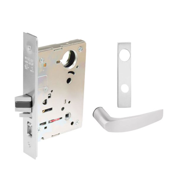 Sargent - 8204 - Storeroom Mortise Lock - Heavy Duty Less Cylinder - SFIC - Key Code- Escutcheon Trim Function - Grade 1 - WSP (White Suede Powder Coat) For Sale - Image 3