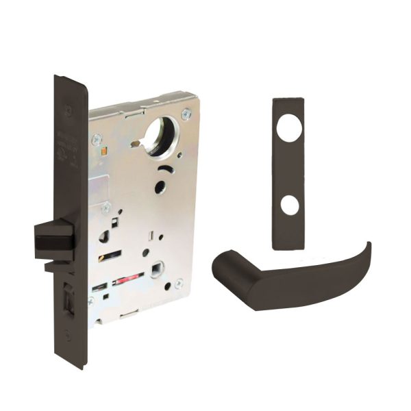 Sargent - 8204 - Storeroom Mortise Lock - Heavy Duty Standard Cylinder - SFIC - Keyed Different - Escutcheon Trim Function - Grade 1- US10B (Dark Oxidized Satin Bronze, Oil Rubbed) For Discount - Image 4