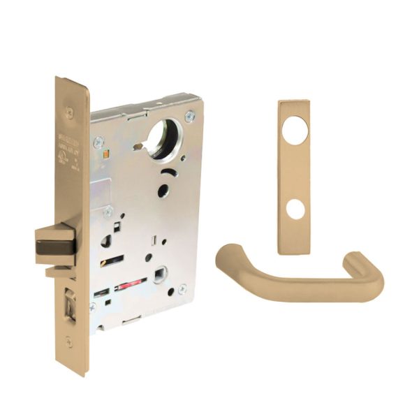 Sargent - 8204 - Storeroom Mortise Lock - Heavy Duty Standard Cylinder - LFIC - Keyed Different - Escutcheon Trim Function - Grade 1 - US9 (Bright Bronze, Clear Coated) Discount - Image 5