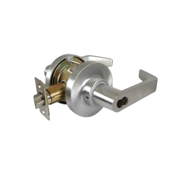 Marks USA - 195RF - Storeroom Function Cylindrical Lock - Schlage FSIC Less Core - American Lever 6-Pin - 3-7 16 Rose Diameter - 2-3 4 Backset - Non-Handed - F86 ANSI - Grade 1 - Satin Chrome For Discount