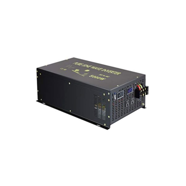RBH - 5000W Power Inverter 12VDC, 24VDC and 48VDC to 120VAC Pure Sine Wave High Frequency Of f Grid Solar Inverter For Sale