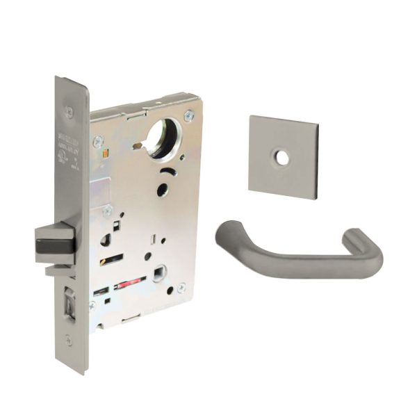 Sargent - 8237 - Classroom Mortise Lock - Heavy Duty Less Cylinder - LFIC - Rose Trim Function - Grade 1 - US14 (Bright Nickel Plated, Clear Coated) on Sale - Image 5
