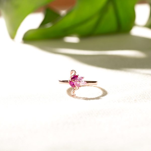 Born To Stand Out Flamingo Ring Online Sale - Image 5