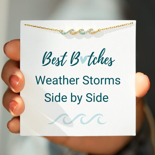 Best B♥︎tches Triple Wave Friendship Bracelet Supply - Image 3