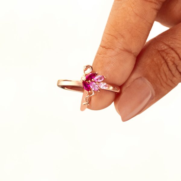 Born To Stand Out Flamingo Ring Online Sale - Image 4
