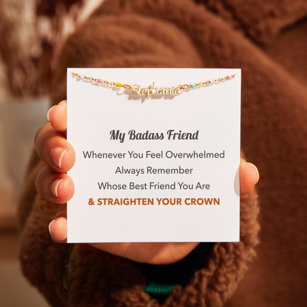 My Badass Friend Personalized Name Bracelet Online Hot Sale - Image 3