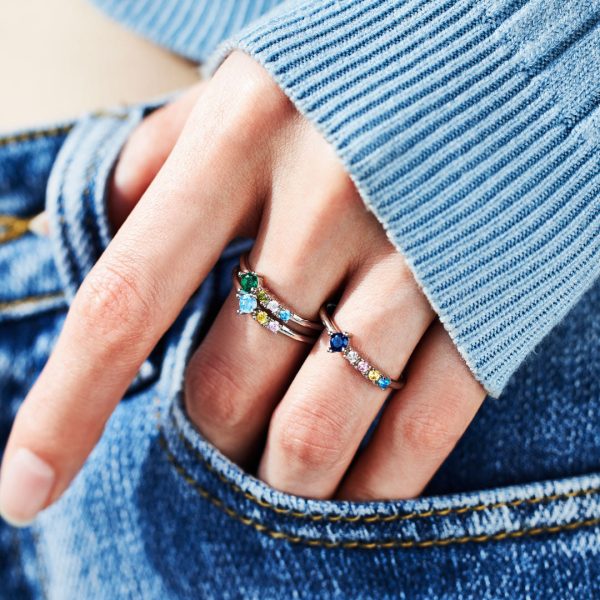 1-6 Birthstones Ring Band Discount - Image 2