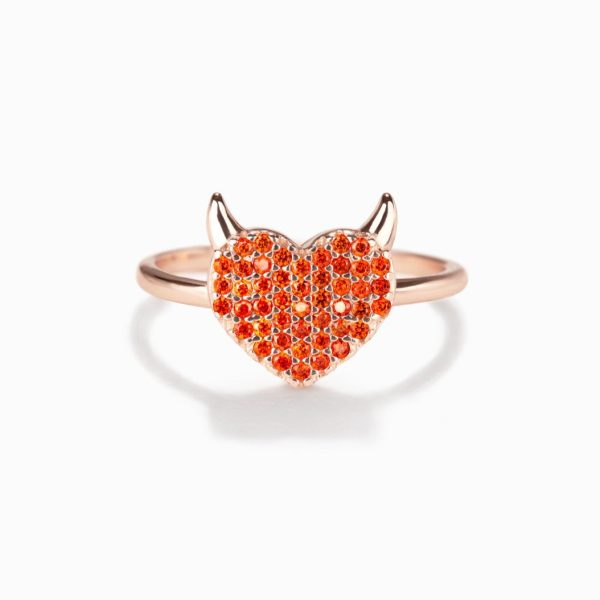 She Is Clever As A Devil Heart Ring Cheap