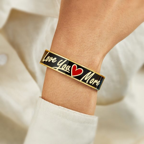 Love You More Letters Bangle Supply - Image 3