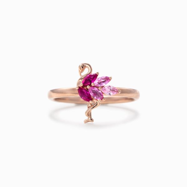 Born To Stand Out Flamingo Ring Online Sale